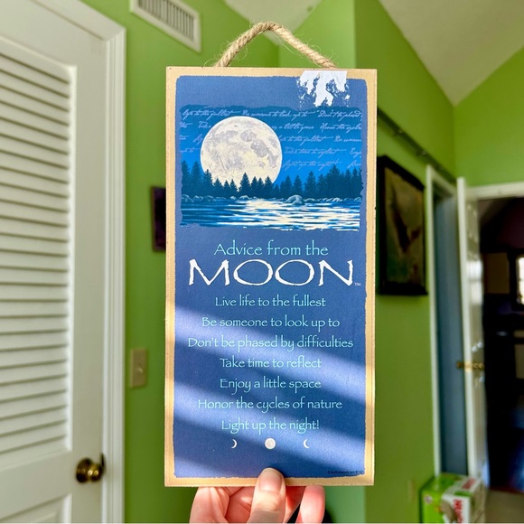 Other - Wood Mythical Sky Moon Phases Wall Hanging Energy Spirit Wall Hanging Decor Art